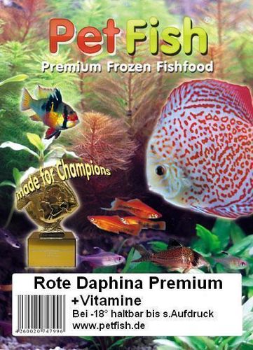 50 x 100g Rote Daphina Premium + Vitamine