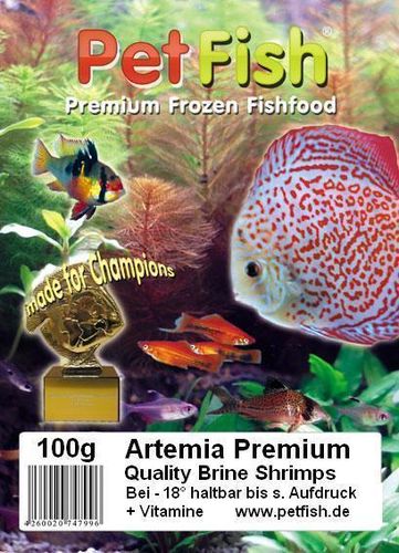 50 x 100g Artemia Premium + Vitamine
