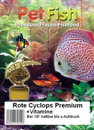 50 x 100g Rote Cyclops Premium + Vitamine